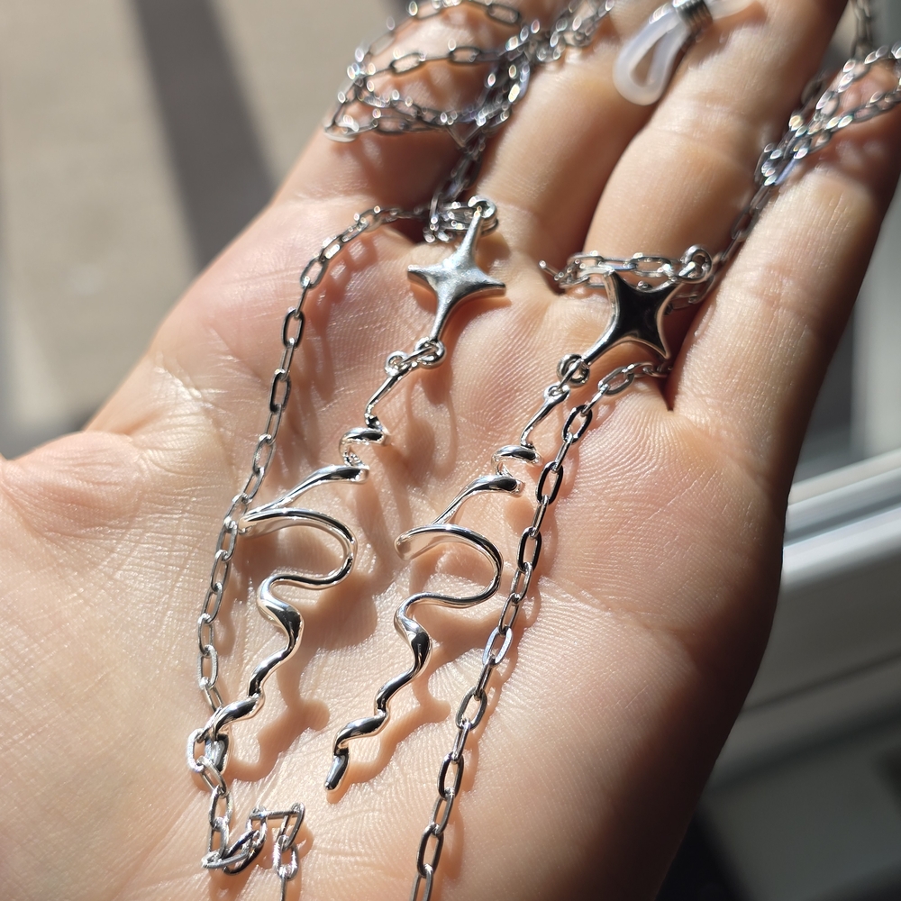 Silver Chains For Glasses